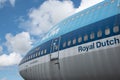 Lelystad, Netherlands. July 2022. The nose section of Boeing 747.