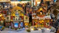 Lemax miniature village at christmas market of Merano in Italy