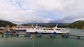 Lembar Port Ferrys sail out Royalty Free Stock Photo