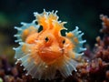 Lembeh Hispid Frogfish  Made With Generative AI illustration Royalty Free Stock Photo