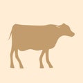 HD Vector of Cow or Cadle Royalty Free Stock Photo