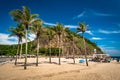 Leme Beach in Rio de Janeiro Royalty Free Stock Photo