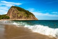 Leme Beach in Rio de Janeiro Royalty Free Stock Photo