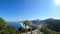 Leme Fort with aerial view of Copacabana beach of rio de janeiro brazil Royalty Free Stock Photo