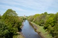 Lemington Newcastle England: May 2022: A stream on the former industrial land known as the Lemington Gut