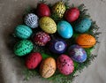 Lemko pysanka Easter_7 Royalty Free Stock Photo