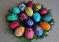 Lemko pysanka Easter_8 Royalty Free Stock Photo