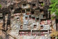 Lemo is cliffs burial site in Tana Toraja, South Sulawesi, Indonesia Royalty Free Stock Photo