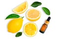 Lemon essential extract aroma oil Royalty Free Stock Photo
