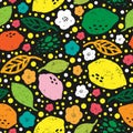 Lemon Abstract grunge texture stylized