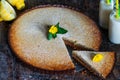 Lemon and almon tart