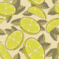 Lemon background. Royalty Free Stock Photo