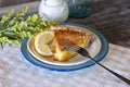 Lemon Buttermilk Pie Royalty Free Stock Photo