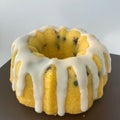 Lemon cake with Blueberry Royalty Free Stock Photo