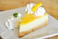 Lemon cheese cake or lemon cheese pie