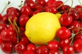 Lemon and cherry Royalty Free Stock Photo