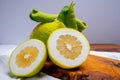 Lemon citron cedrate or Citrus medica, large fragrant citrus fruit with thick rind