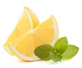 Lemon or citron citrus fruit slice Royalty Free Stock Photo