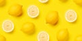 Lemon citrus seamless backdrop texture Royalty Free Stock Photo