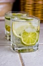 Lemon cocktail drink