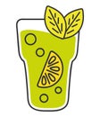 lemon cocktail icon Royalty Free Stock Photo