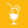 Lemon cocktail icon Royalty Free Stock Photo