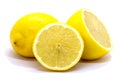 Lemon, cytrus limon. Yellow fruit, juicy and with an acid flavour Royalty Free Stock Photo