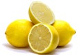 Lemon, cytrus limon. Yellow fruit, juicy and with an acid flavour Royalty Free Stock Photo