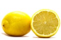 Lemon, cytrus limon. Yellow fruit, juicy and with an acid flavour Royalty Free Stock Photo