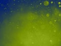 Lemon deep sea abstract bokeh background and texture