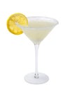 Lemon Drop Cocktail on a white background