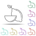lemon dusk icon. Elements of Vegetables in multi color style icons. Simple icon for websites, web design, mobile app, info