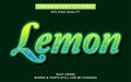 Lemon editable text effect