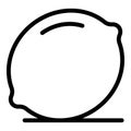 Lemon essential oil icon, outline style