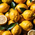Lemon fresh raw organic fruit