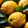 Lemon fresh raw organic fruit