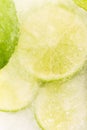 Lemon Frozen In Ice Cube Royalty Free Stock Photo