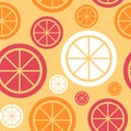 Lemon Fruit Abstract Seamless Pattern Background Royalty Free Stock Photo