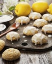 Lemon glaze cookies Royalty Free Stock Photo