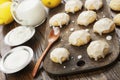 Lemon glaze cookies Royalty Free Stock Photo