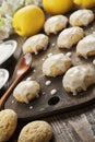 Lemon glaze cookies Royalty Free Stock Photo