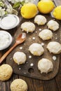 Lemon glaze cookies Royalty Free Stock Photo