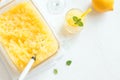 Lemon Granita Royalty Free Stock Photo