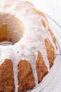 Lemon gugelhupf with icing sugar Royalty Free Stock Photo