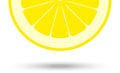 Lemon half slice. Vector Illustration Royalty Free Stock Photo