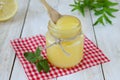 Lemon homemade curd Royalty Free Stock Photo