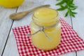 Lemon homemade curd Royalty Free Stock Photo