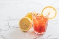 lemon iced tea Royalty Free Stock Photo