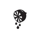 Lemon icon illustration isolated vector sign Royalty Free Stock Photo