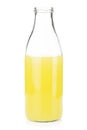 Lemon juice open bottle Royalty Free Stock Photo